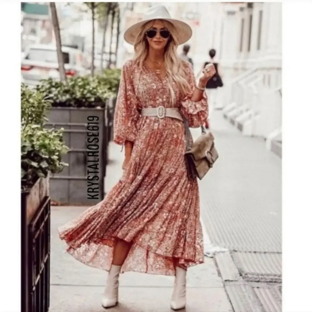 Free People Feeling Groovy Maxi Floral Small Dress - Picture 7 of 7